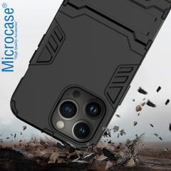 Microcase iPhone 13 Pro Alfa Serisi Armor Standlı Kılıf