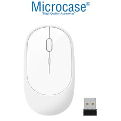 Microcase 1600 DPI Şarj Edilebilir 2.4 GHz Bluetooth Kablosuz Mouse - Model AL2674 Beyaz