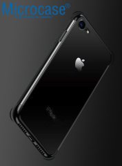 Microcase iPhone SE 2020 Plating Series Soft Silikon Kılıf - Siyah