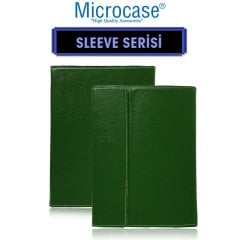 Microcase iPad 7.Nesil 10.2 inch 2019 Sleeve Serisi Mıknatıs Kapaklı Standlı Kılıf - Koyu Yeşil