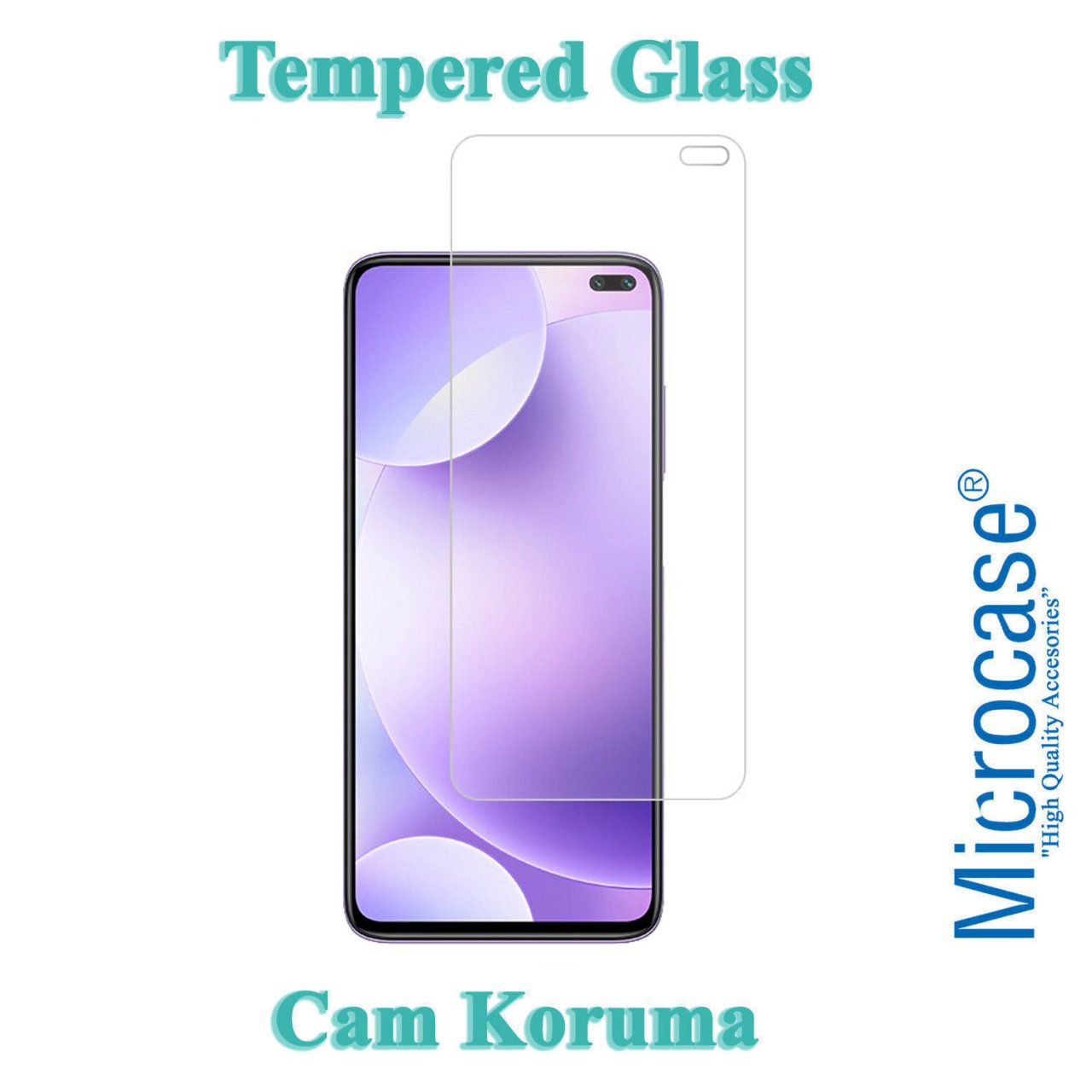 Microcase Xiaomi Redmi K30 Tempered Glass Cam Koruma