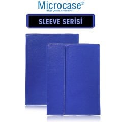 Microcase iPad 7.Nesil 10.2 inch 2019 Sleeve Serisi Mıknatıs Kapaklı Standlı Kılıf - Saks Mavi