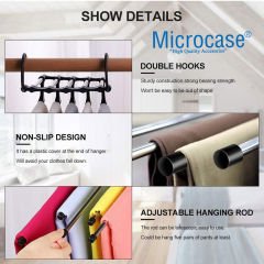 Microcase Portatif 5li Kumaş Kot Pantolon Askısı Hareketli Dolap Içi Askı Sistemi AL4160