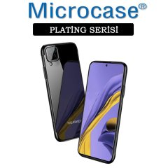 Microcase Huawei P40 Lite Plating Series Soft Silikon Kılıf - Siyah