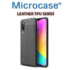 Microcase Xiaomi Mi 9 Lite Leather Tpu Silikon Kılıf - Siyah