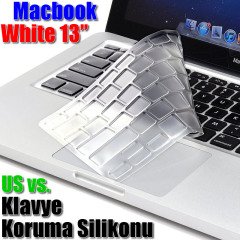 Macbook White 13'' A1342 Klavye Koruma Silikonu