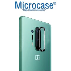 Microcase OnePlus 8 Pro Kamera Lens Koruma Halkası - Açık Tasarım Siyah