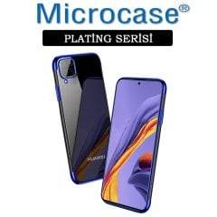 Microcase Huawei P40 Lite Plating Series Soft Silikon Kılıf - Mavi