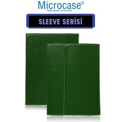 Microcase iPad 9.Nesil 10.2 inch 2021 Sleeve Serisi Mıknatıs Kapaklı Standlı Kılıf - Koyu Yeşil