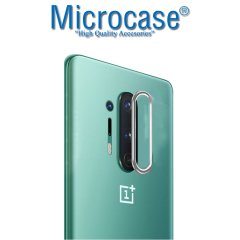 Microcase OnePlus 8 Pro Kamera Lens Koruma Halkası - Açık Tasarım Gümüş