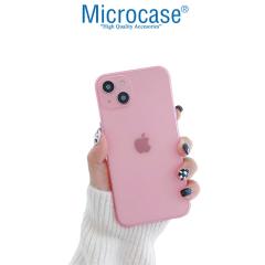 Microcase iPhone 13 mini Ultra İnce Plastik Kılıf - Buzlu Pembe