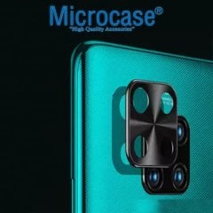 Microcase Huawei P40 Lite Kamera Lens Koruma Halkası - Kapalı Tasarım Siyah
