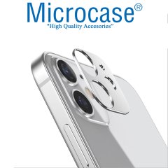 iPhone 12 Mini Kamera Lens Halkası - Kapalı Tasarım Gümüş