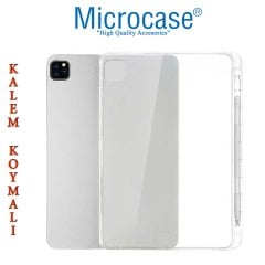 Microcase iPad Pro 2.Nesil 11 inch 2020 Soft Kalem Koymalı Silikon Kılıf - Şeffaf