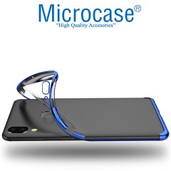 Microcase Samsung Galaxy A10s Plating Series Silikon Kılıf - Mavi