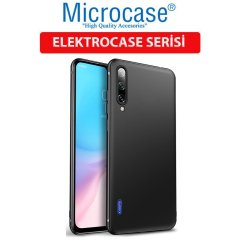 Microcase Xiaomi Mi 9 Lite Elektrocase Serisi Kamera Korumalı Silikon Kılıf - Siyah