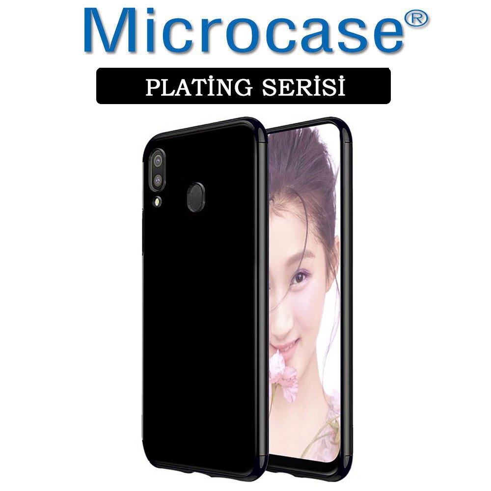 Microcase Samsung Galaxy A10s Plating Series Silikon Kılıf - Siyah
