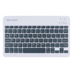 Microcase Tablet ve Telefonlar için Şarjlı Bluetooth Klavye - AL2671 Koyu Mor