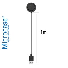 Microcase Xiaomi Amazfit Watch GTS - GTR için Manyetik Şarj Aygıtlı USB Kablo 1 Metre Siyah - AL2512