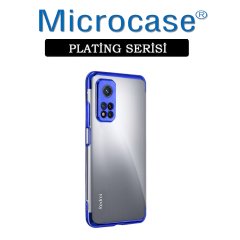 Xiaomi Mi 10T Pro Plating Series Soft Silikon Kılıf - Mavi