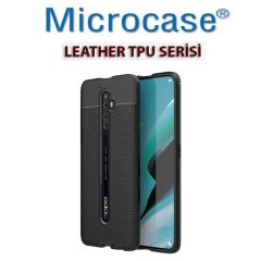 Microcase Oppo Reno 2Z Leather Tpu Silikon Kılıf - Siyah