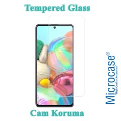 Microcase Samsung Galaxy A71 Tempered Glass Cam Koruma