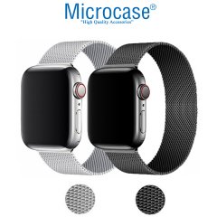 Microcase Samsung Galaxy Watch 3 45 mm için Manyetik Metal Kordon Kayış - KY15