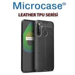 Microcase Realme 6i Leather Tpu Silikon Kılıf - Siyah
