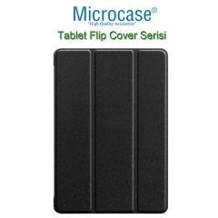 Microcase Huawei Mediapad T5 10.1 inch Tablet Flip Cover Serisi Standlı Kılıf - Siyah