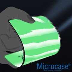 Microcase iPhone 14 Pro 3D Polymer Kavisli Tam Kaplayan Nano Ekran Koruma - Siyah