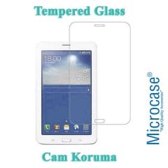 Microcase Samsung Galaxy Tab 3 Lite T110 T113 7 inch Tablet Tempered Glass Cam Koruma