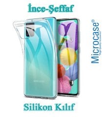 Microcase Samsung Galaxy A51 İnce 0.2 mm Soft Silikon Kılıf - Şeffaf