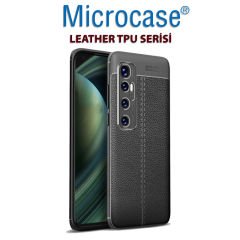 Microcase Xiaomi Mi 10S Leather Tpu Silikon Kılıf - Siyah