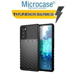 Microcase Samsung Galaxy S20 FE Thunder Serisi Darbeye Dayanıklı Silikon Kılıf - Siyah