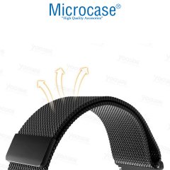 Microcase Huawei Watch GT Sport için Manyetik Metal Kordon Kayış - KY15