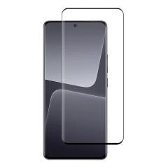 Microcase Xiaomi 13 Pro Global için 3D Curved Tam Kaplayan Kavisli Tempered Cam Ekran Koruyucu - AL3282