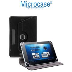Microcase Alcatel 1T 7 2020 Universal Döner Standlı Kılıf + Bluetooth Kablosuz Tablet Klavyesi