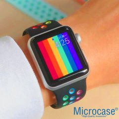 Microcase Huawei Watch GT2 46 mm için Delikli Silikon Kordon Kayış - KY13