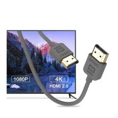 Onten 4Kx2K 60Hz HDMI to HDMI Yüksek Hızlı Ses Görüntü Aktarma Kablosu 1.5 metre Gri - AL2877
