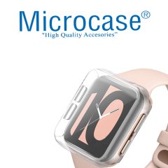Microcase Oppo Watch 41 mm Önü Kapalı Silikon Kılıf - Şeffaf