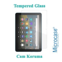 Microcase Amazon Fire HD 8 2020 Tablet Tempered Glass Koruma
