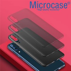 Microcase Xiaomi Mi 9 Pro Elektrocase Serisi Kamera Korumalı Silikon Kılıf - Siyah + Tempered Glass Cam Koruma