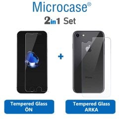 iPhone SE 2020 Ön Arka Set Tempered Glass Cam Ekran Koruma