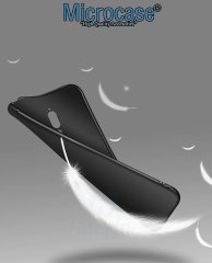 Microcase Xiaomi Redmi 8 Elektrocase Serisi Kamera Korumalı Silikon Kılıf - Siyah + Tempered Glass Cam Koruma