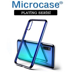 Microcase Xiaomi Redmi 9A Plating Series Soft Silikon Kılıf - Mavi