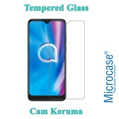 Microcase Alcatel 1S 2020 Tempered Glass Cam Ekran Koruma
