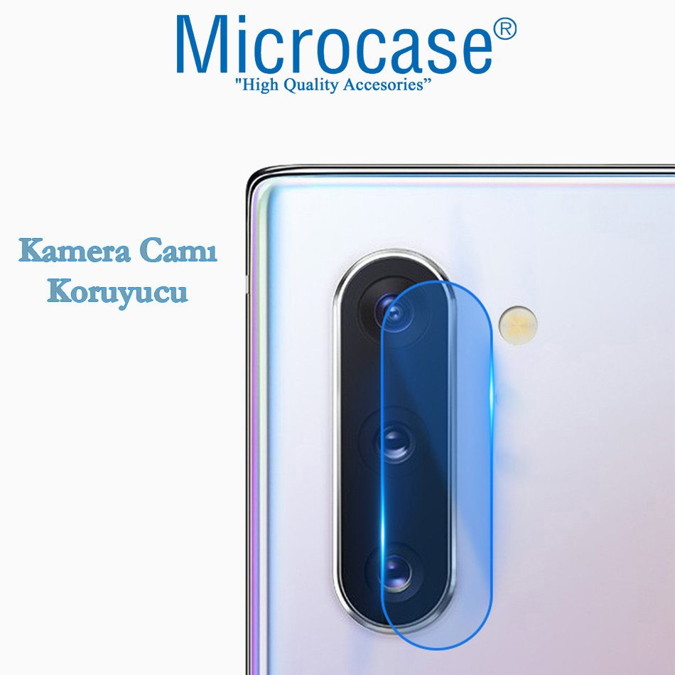 Microcase Samsung Galaxy Note 10 Plus Kamera Camı Lens Koruyucu Nano Esnek Film
