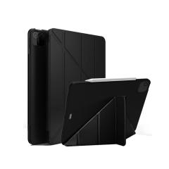 Microcase iPad Pro 12.9 2021 5.Nesil ANGLE Serisi Standlı Deri Kılıf - Siyah