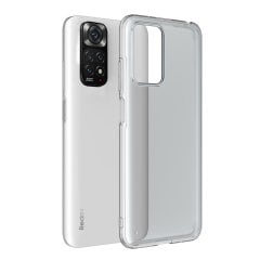 Microcase Xiaomi Redmi Note 11 Global 2022 Luna Serisi Köşe Korumalı Sert Rubber Kılıf - Şeffaf