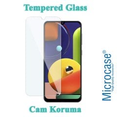 Microcase Samsung Galaxy A50s Tempered Glass Cam Ekran Koruma